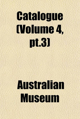 Book cover for Catalogue (Volume 4, PT.3)