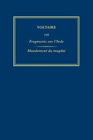 Cover of Complete Works of Voltaire 75B