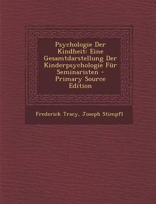 Book cover for Psychologie Der Kindheit