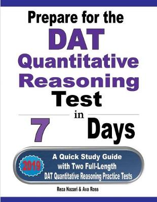 Book cover for Prepare for the DAT Quantitative Reasoning Test in 7 Days