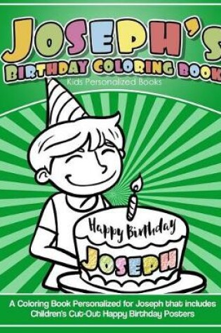 Cover of Joseph's Birthday Coloring Book Kids Personalized Books