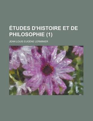 Book cover for Etudes D'Histoire Et de Philosophie (1)