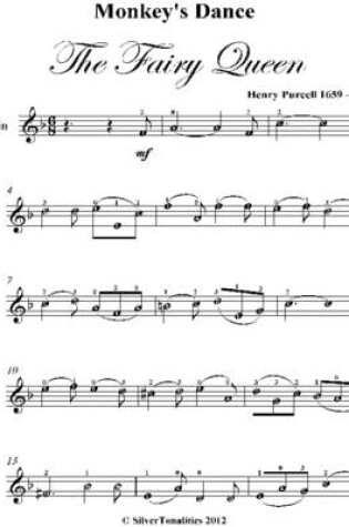 Cover of Monkey's Dance the Fairy Queen Easy Violin Sheet Music