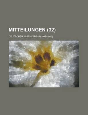 Book cover for Mitteilungen (32 )