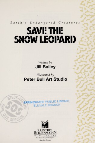 Cover of Save the Snow Leopard