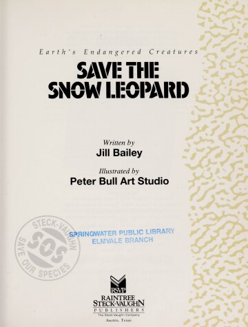 Cover of Save the Snow Leopard