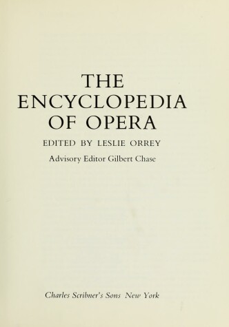 Book cover for Encyclopaedia of Opera