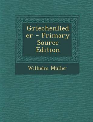 Book cover for Griechenlieder