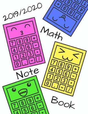 Book cover for 2019/2020 Math Note Book