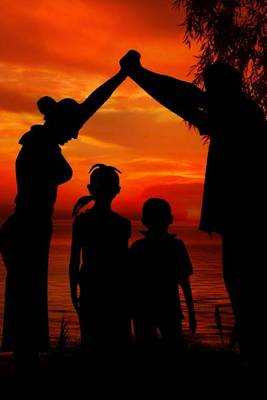 Book cover for Family on the Beach at Sunset