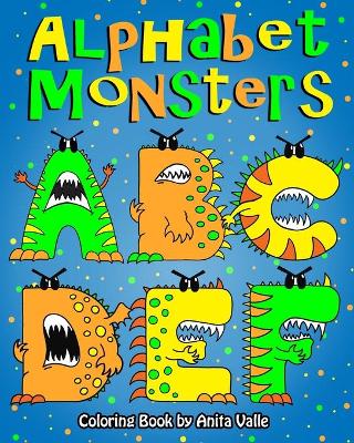 Book cover for Alphabet Monsters Coloring Book