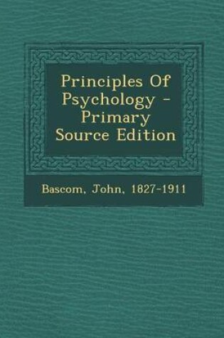 Cover of Principles of Psychology - Primary Source Edition