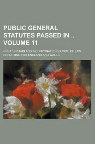 Cover of Public General Statutes Passed in Volume 11