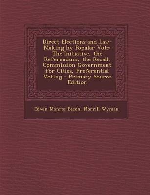 Book cover for Direct Elections and Law-Making by Popular Vote