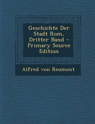 Book cover for Geschichte Der Stadt ROM, Dritter Band