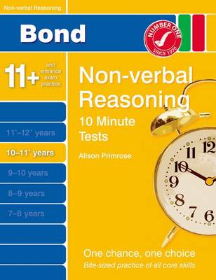 Book cover for Bond 10 Minutes Tests Non-Verbal Reasoning 10-11+ Yrs