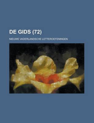 Book cover for de Gids; Nieuwe Vaderlandsche Letteroefeningen (72)