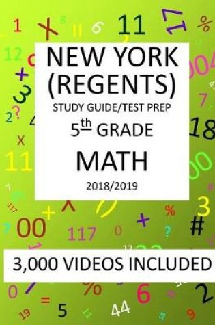 Cover of 5th Grade NEW YORK REGENTS, MATH, Test Prep