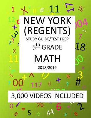 Book cover for 5th Grade NEW YORK REGENTS, MATH, Test Prep