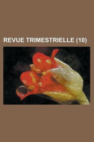 Cover of Revue Trimestrielle (10)