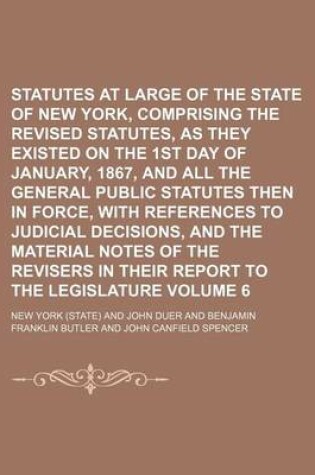 Cover of Statutes at Large of the State of New York, Comprising the Revised Statutes, as They Existed on the 1st Day of January, 1867, and All the General Public Statutes Then in Force, with References to Judicial Decisions, and the Material Notes of the Volume 6