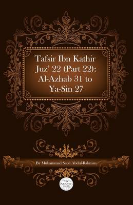 Book cover for Tafsir Ibn Kathir Juz' 22 (Part 22)