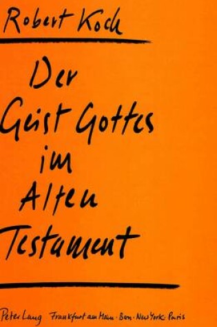 Cover of Der Geist Gottes Im Alten Testament