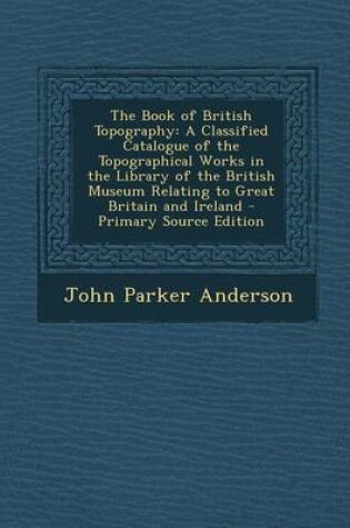 Cover of The Book of British Topography