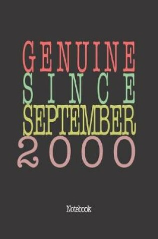 Cover of Genuine Since September 2000