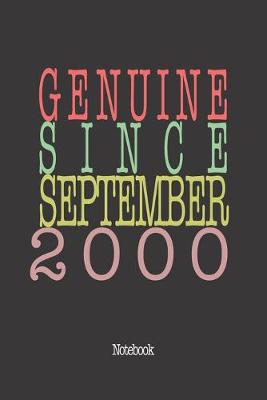 Book cover for Genuine Since September 2000