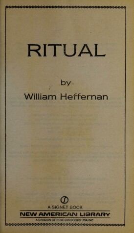 Book cover for Heffernan William : Ritual