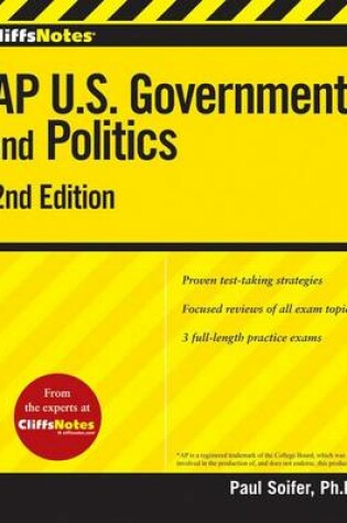 Cover of Cliffsnotes AP U.S. Government and Politics 2nd Edition