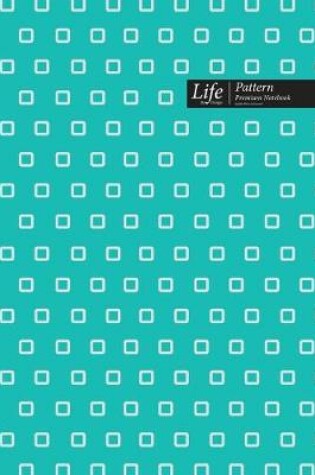 Cover of Square Pattern Composition Notebook, Dotted Lines, Wide Ruled Medium Size 6 x 9 Inch (A5), 144 Sheets Royal Cover