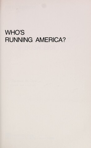 Book cover for Who's Running America?