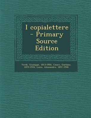 Book cover for I Copialettere