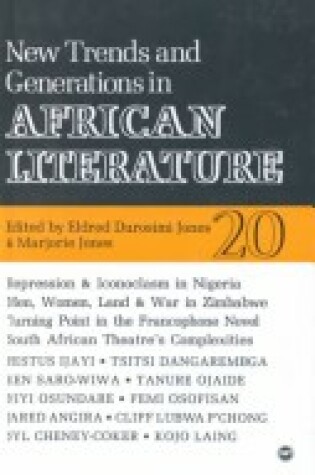 Cover of New Trends & Generations in African Literature Today, Alt 20