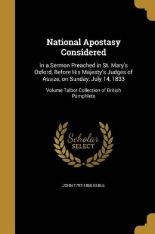 Cover of National Apostasy Considered