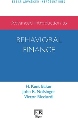 Cover of Advanced Introduction to Behavioral Finance