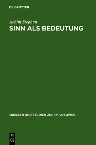 Cover of Sinn ALS Bedeutung