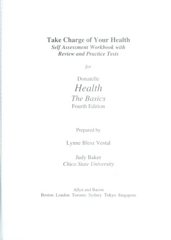 Book cover for Take Charge of Your Health Assessment Workbook