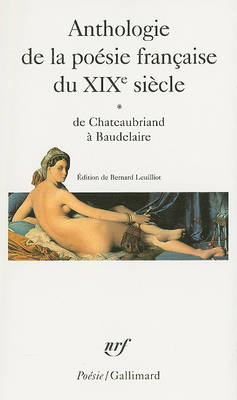 Book cover for Anthologie de la poesie francaise du XIXe siecle vol.1