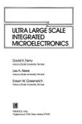 Cover of Ultralarge Scale Integrated Microelectronics