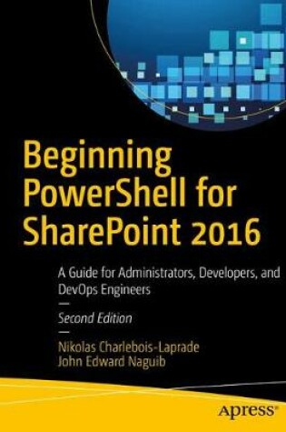 Cover of Beginning PowerShell for SharePoint 2016