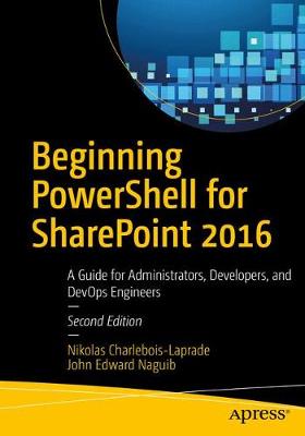 Cover of Beginning PowerShell for SharePoint 2016