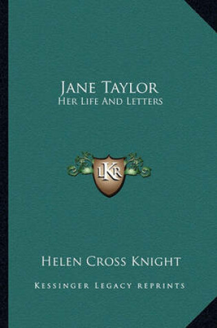 Cover of Jane Taylor