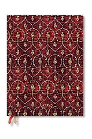 Cover of Red Velvet Ultra 12-month Vertical Softcover Flexi Dayplanner 2025 (Elastic Band Closure)