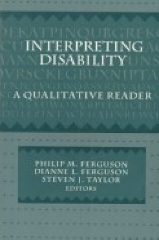 Cover of Interpreting Disability