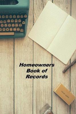 Book cover for Homeowners Book of Records