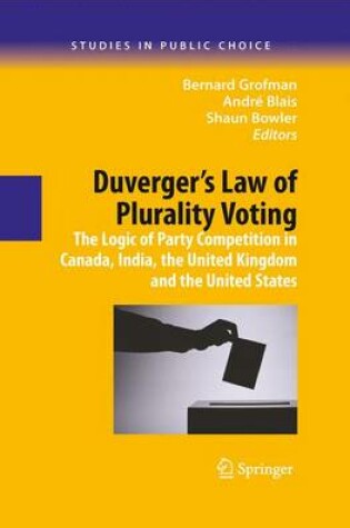 Cover of Duverger's Law of Plurality Voting