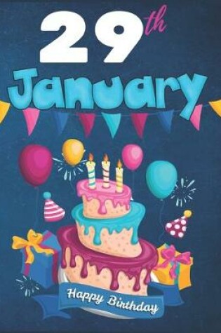 Cover of 29th January Happy Birthday Notebook Journal
